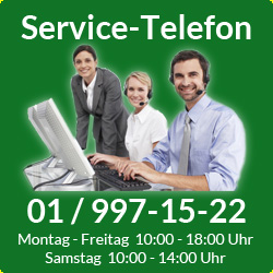 Nutzen Sie unser Service-Telefon. Wir beraten Sie gerne.