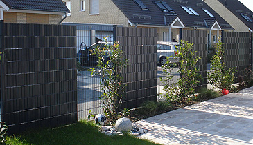 Sichtschutzzaun Sichtschutz in verschiedenen Varianten für Maschendrahtzäune